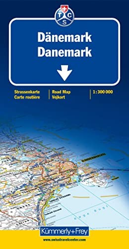 Denmark k&f (Road maps) by Hallwag Kummerly & Frey AG Sheet map, folded Book The