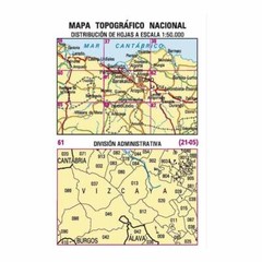 Spain map 0061: Bilbao (21-05) hiking walking topographic 1:50K
