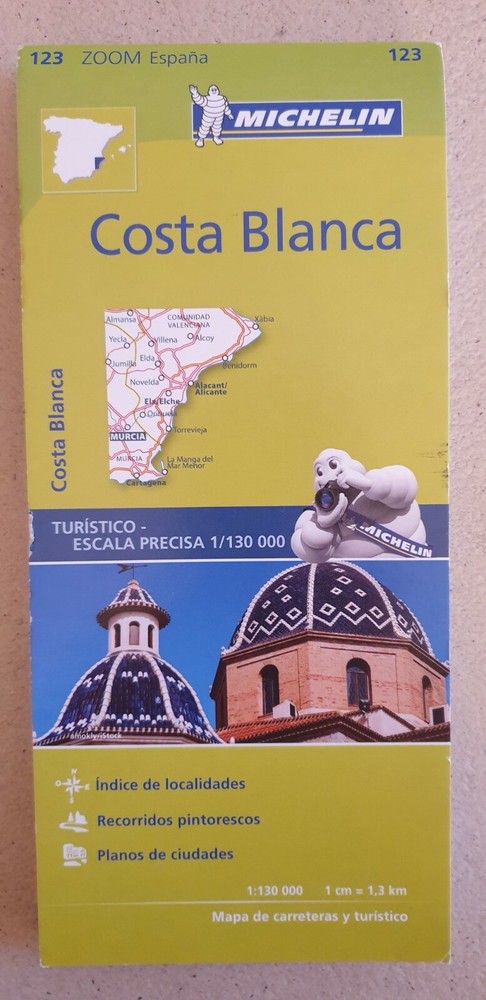 Costa Blanca – Zoom Map 123: Map (Michelin Zoom Maps) 1: 130 000