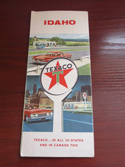IDAHO – 1961 Texaco USA Gas Station Map 1 inch = 23 Miles approx.