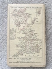 Ordnance Survey Vintage Cloth Map 1952 50s Chatham Maidstone Kent 1” FreePost UK