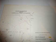 4 VINTAGE BUREAU OF LAND MANAGEMENT ARIZONA TOPOGRAPHIC MAPS – FREE SHIPPING