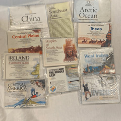 VTG Maps Posters Variety Lot of 78 World Universe Continent Biology Nat Geo READ