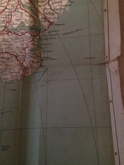 Bacon’s Motoring & Cycling Road Map. 50 miles round London Antique Map.