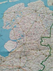 Shell Touring Map: Netherlands. Scale – 1:600,000 (1962).