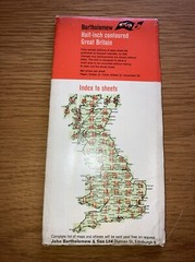 Vintage Bartholomew Surrey Half Inch Map Sheet 9 1964 On Cloth