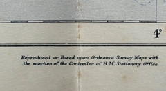 Somerset/Devon Motoring, Hiking vintage map Circa 1930s/40s