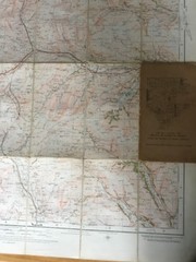 1928 Ordnance Survey One Inch Contoured Road Map 20 Kirkby Lonsdale And Hawes