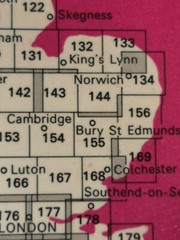VGC BURY ST EDMUNDS OS Landranger Map 155 First Series 1:50000 VGC 1974