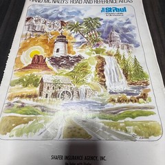Rand McNally Road Atlas Vintage Travel Map St. Paul Insurance Spiral Bound