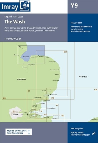 Imray Y Series Y9 The Wash (Map) Y Charts (UK IMPORT)