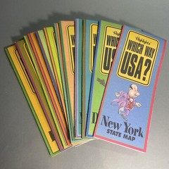 Lot (13) HIGHLIGHTS Which Way USA State Map School Activity Homeschool Learning