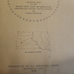 USGS Geologic Maps of Rapid City West & East Quadrangle Pennington County 1969 +