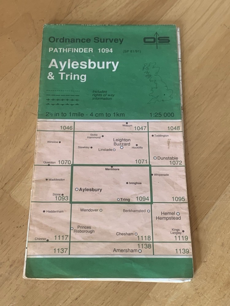 Ordnance Survey Pathfinder 1094 Aylesbury & Tring OS