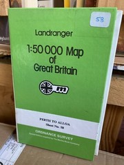 Perth To Alloa: Ordnance Survey Landranger Map: 1:50000 #58