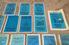 BUNDLE OF 22 VINTAGE STREET MAPS SCOTLAND
