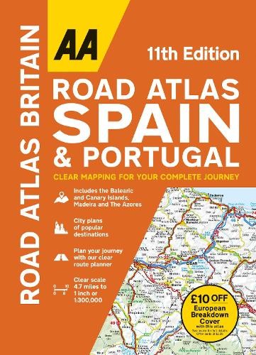 AA Road Atlas Spain & Portugal (AA Road… by AA Publishing Paperback / softback