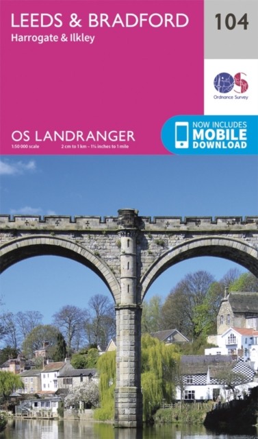 Leeds & Bradford, Harrogate & Ilkley by Ordnance Survey (Sheet map, folded)