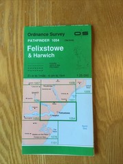 1991 Ordnance Survey Pathfinder Map 1054 TM 23/33 Felixstowe And Harwich