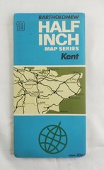 Map Bartholomew X4 Half Inch Map Series Teesdale / Kent / West Riding /York moor