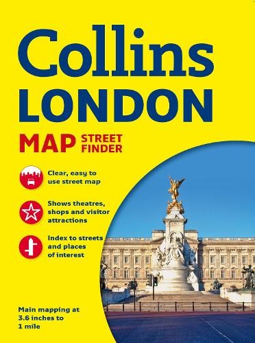 Collins London Streetfinder Map by Collins Maps Sheet map, folded Book The Fast