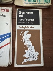 Large Bundle of 15 Ordnance Survey & Other Maps Lake & Peak District Exmoor Etc