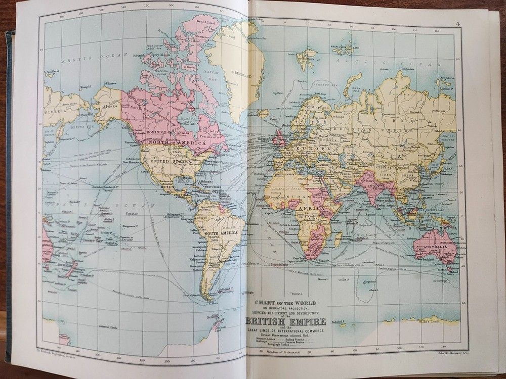 Cassell’s Atlas: Containing a Complete Series of Maps of the World 1909 edition