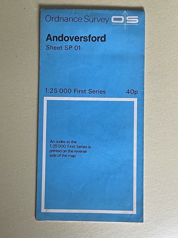 1:25,000 ordnance survey map, Sheet SP 01, Andoversford
