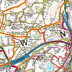 (G60) Map of Croydon CR Postcode Sectors, Poster of Croydon Postcodes