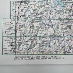 DeLorme Atlas Gazetteer New Hampshire 1998 Topographic Maps Back Roads