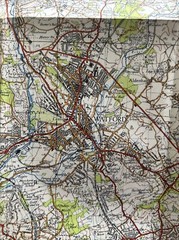 LONDON NORTH WEST Ordnance Survey Paper 1 Inch Map 1945 Sixth Edition Sheet 160