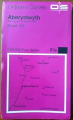 Ordnance Survey – 1:50000 1st Srs Sheet 135 – Aberystwyth – 1974