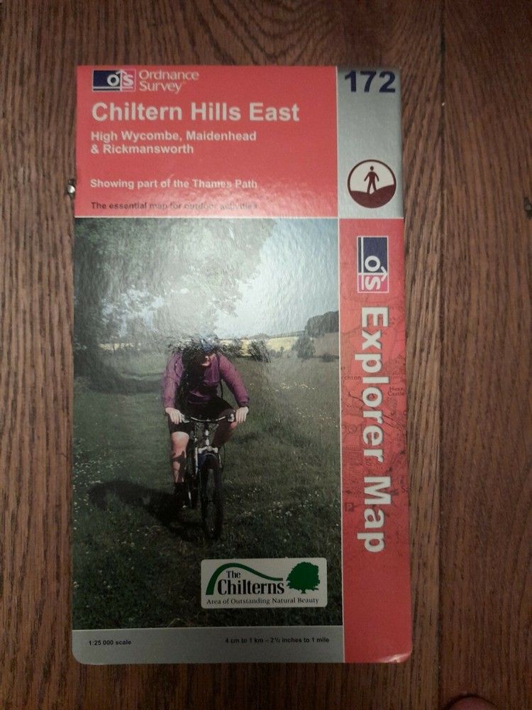 Ordnance Survey Explorer 172 Chiltern Hills East