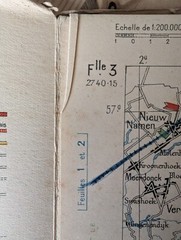 1927 Vintage Michelin Map No. 3 Belgium, Bruxelles – Liege