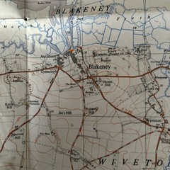 BLAKENEY – ORDNANCE SURVEY First Series 1:25,000 1955 TG04 salthouse