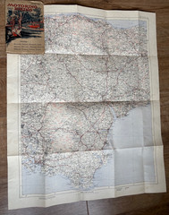 Somerset/Devon Motoring, Hiking vintage map Circa 1930s/40s