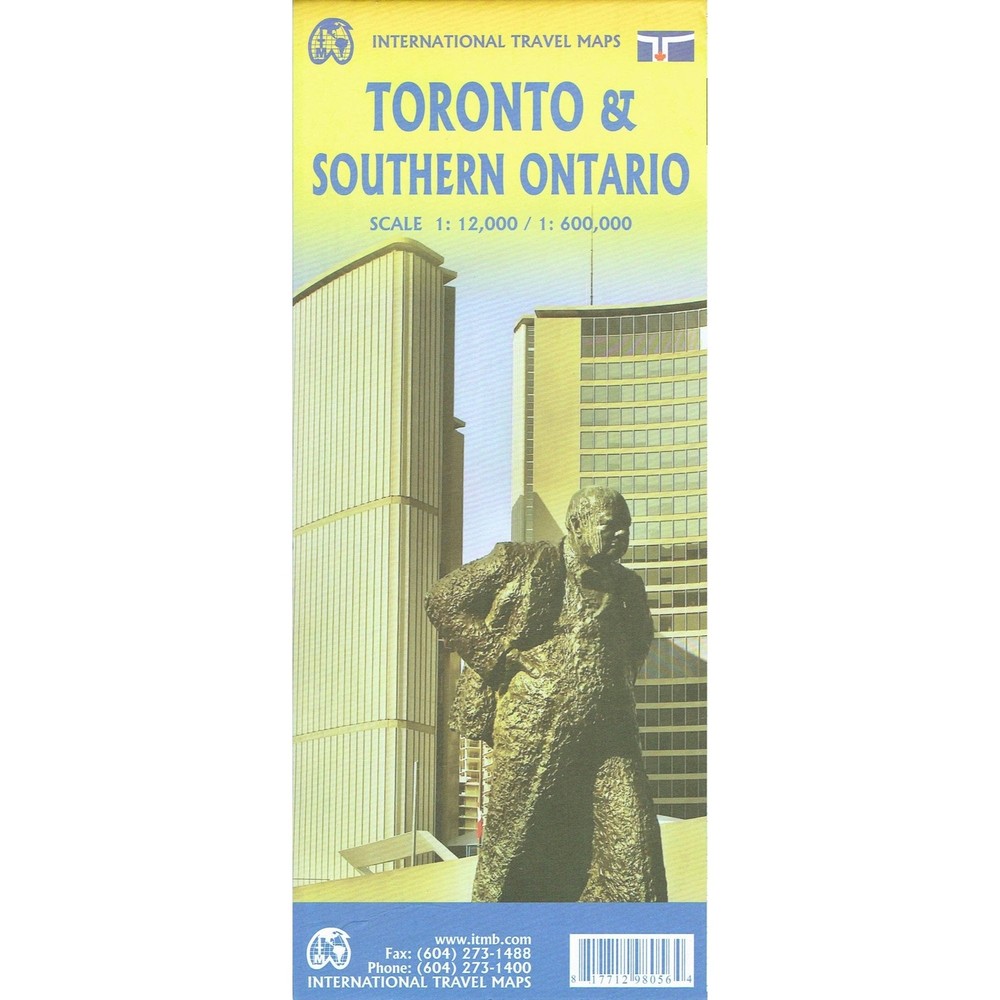 Canada 1:600,000 ITMB Toronto and Southern Ontario Map inc. Toronto Street Map