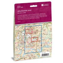 Norway Jotunheimen East Aust Tourist Map: 2503 hiking walking skiing 1:50K