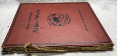 Antique 1921 New International Atlas of the World Geographical Publishing Co.
