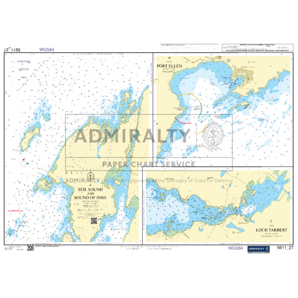 Admiralty Small Craft Chart 5611_27: Seil Sound and Sound of Insh
