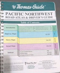 Vintage Thomas Guide Pacific Northwest Road Atlas Drivers Guide WA OR