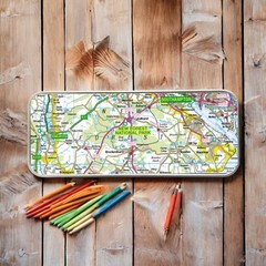 OS Map Metal Pencil Tin – New Forest National Park (General merchandise)