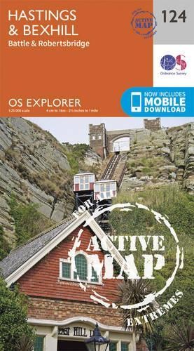 Hastings and Bexhill (Map) OS Explorer Active Map