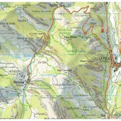 Spain Cordillera Cantabrica: Somiedo Natural Park Hiking, walking, cycling Map