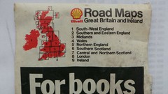 SHELL ROAD MAP MIDLANDS VINTAGE MAPS 1981 IDEAL FOR CONCOURS AND VEHICLE DISPLAY