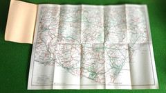 Vintage “Geographia” Ramblers Map No 8 Country Round EASTBOURNE