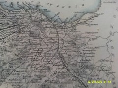 Antique Map. c1875. EDINBURGH SHIRE or Mid Lothian.