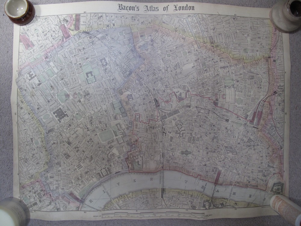 Bacon’s Atlas of London, Sheet 5 – City, Holborn, Bloomsbury