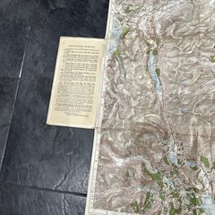 Ordnance Survey 13 Large Sheet Series One Inch 3rd Edn Ullswater & Ambleside