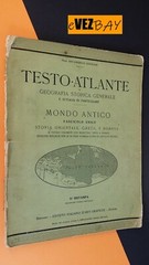 TESTO-ATLANTE – MONDO ANTICO – A. Ghisleri – 1924 Bergamo – geografia storica